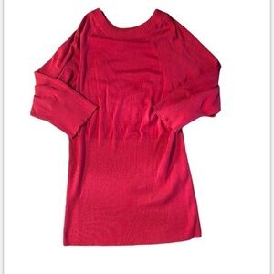TORRID Red Circle Cutout Rayon Nylon 3/4 Sleeve Sweater Size 4